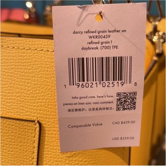 Kate Spade Darcy Small Bucket Bag Daybreak Yellow - Picture 4 of 16